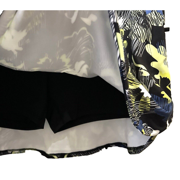 NWT Women's Marika Black And Yellow Stretch Skort Skirt Activewear in Small 4 6 - Picture 7 of 8